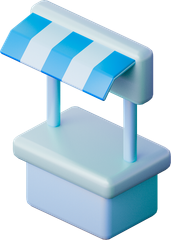 Market stall icon