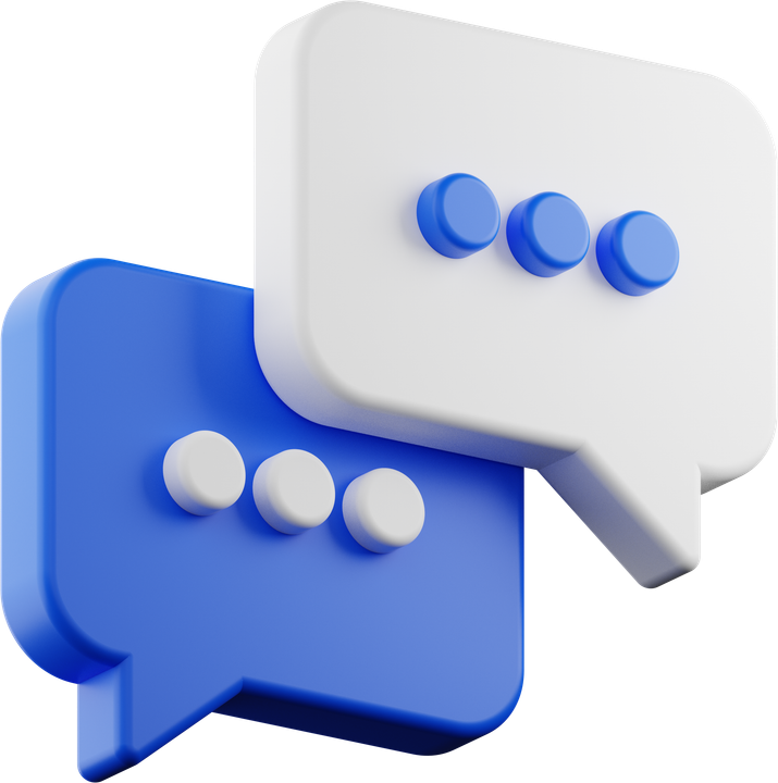 Speech bubbles illustration