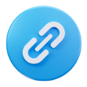 3D chain link icon