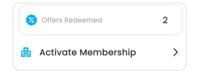 Swoodle app profile showing Offers Redeemed count