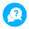 Help speech bubble icon